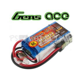 GA-B-25C-2000-3S2P  Gens ace 2000mAh 11.1V 25C 3S2P Lipo A.R.Drone 2.0  